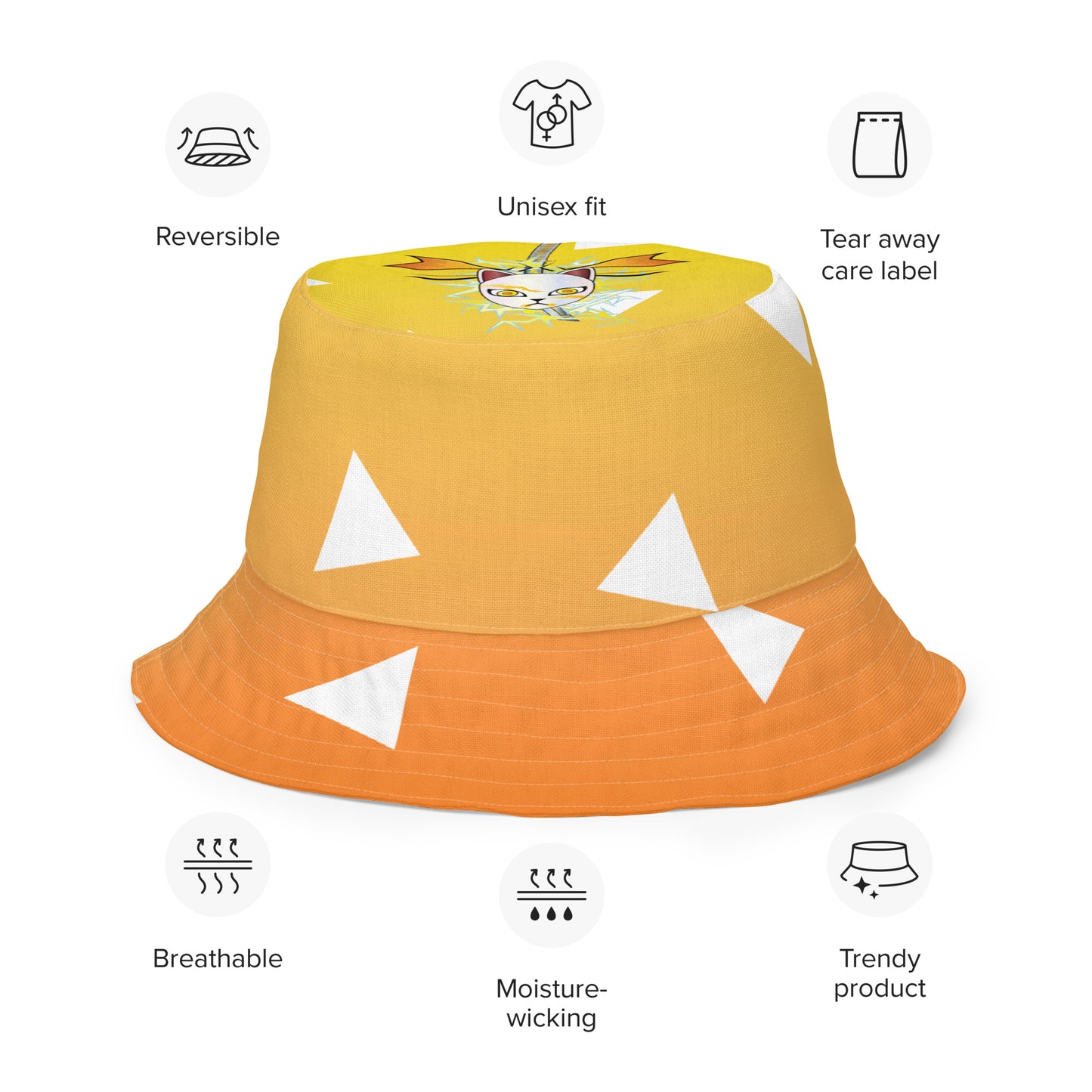 DEMON SLAYER: ZENITSU Reversible bucket hat