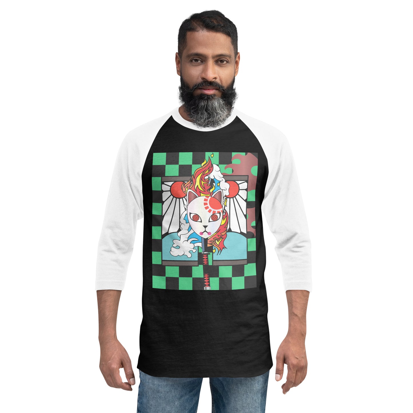 DEMON SLAYER: TANJIRO 3/4 sleeve raglan shirt