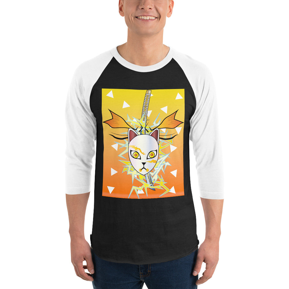 DEMON SLAYER: ZENITSU 3/4 sleeve raglan shirt