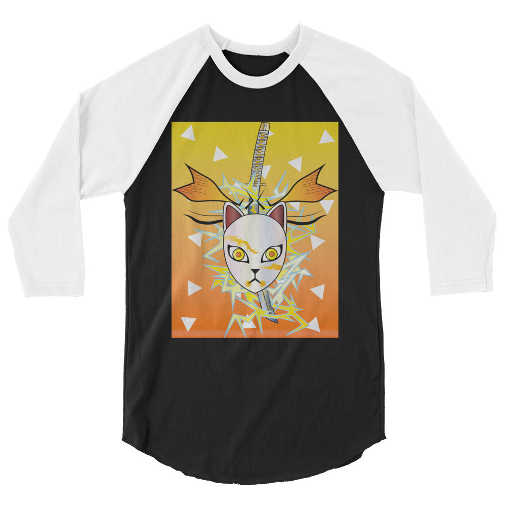 DEMON SLAYER: ZENITSU 3/4 sleeve raglan shirt