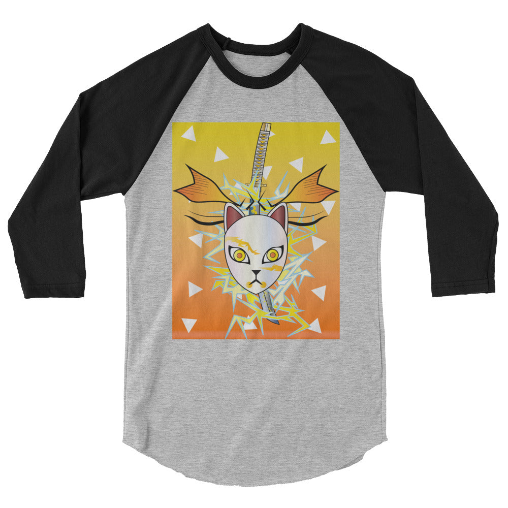 DEMON SLAYER: ZENITSU 3/4 sleeve raglan shirt