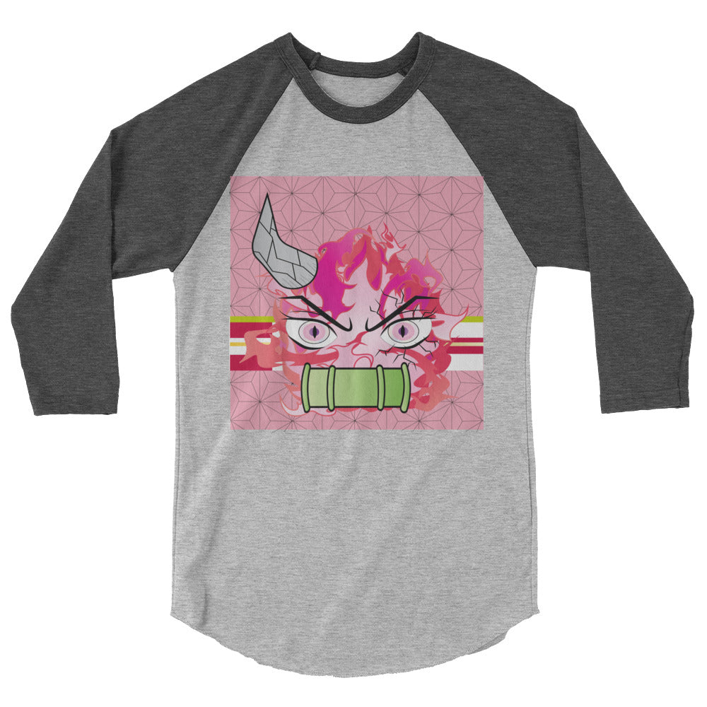 DEMON SLAYER: NEZUKO 3/4 sleeve raglan shirt