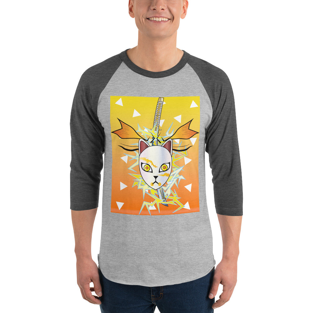 DEMON SLAYER: ZENITSU 3/4 sleeve raglan shirt