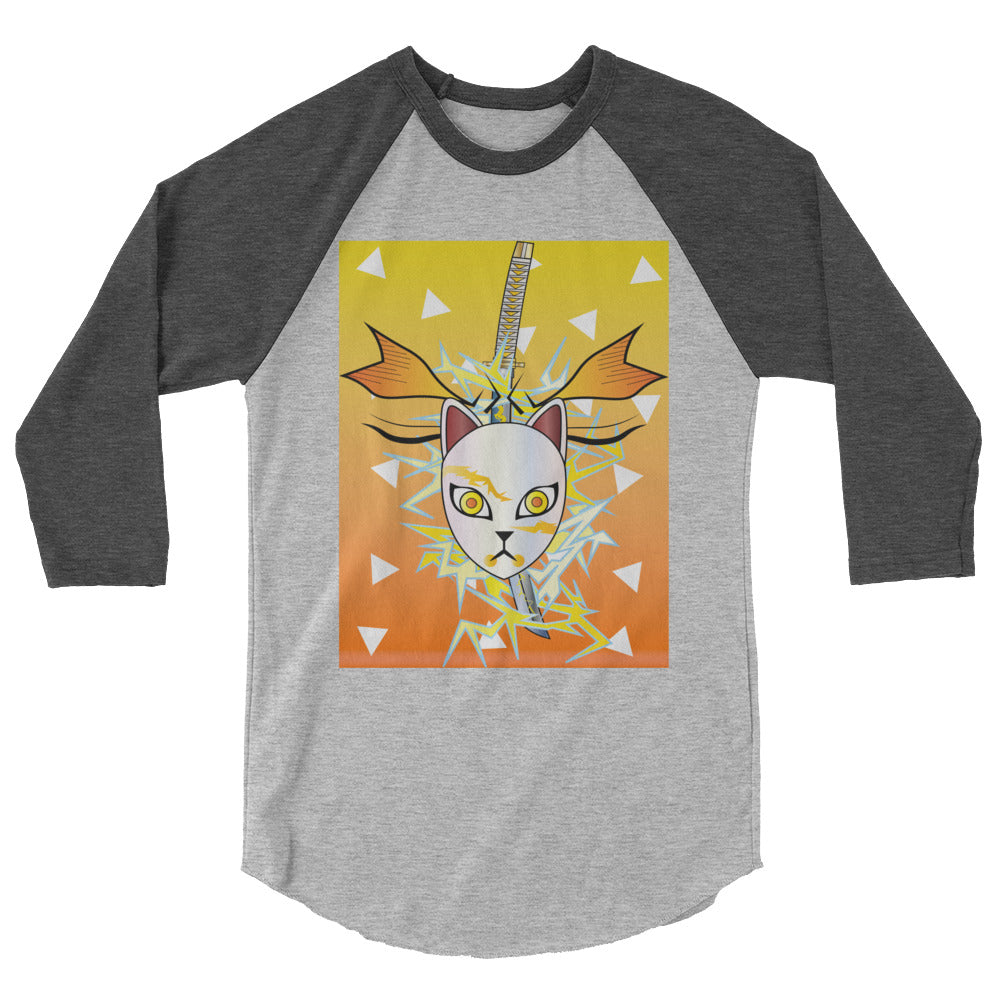 DEMON SLAYER: ZENITSU 3/4 sleeve raglan shirt