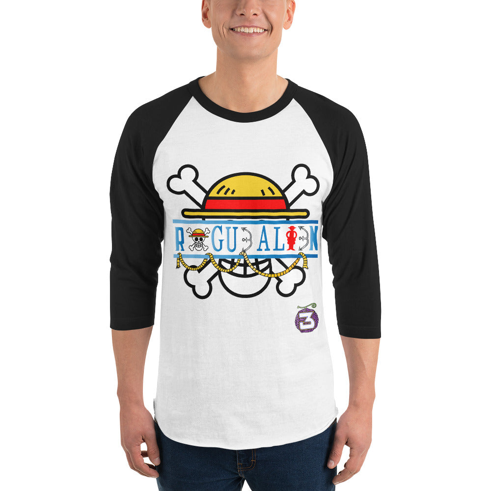 ONE PIECE: LUFFY 3/4 sleeve raglan shirt