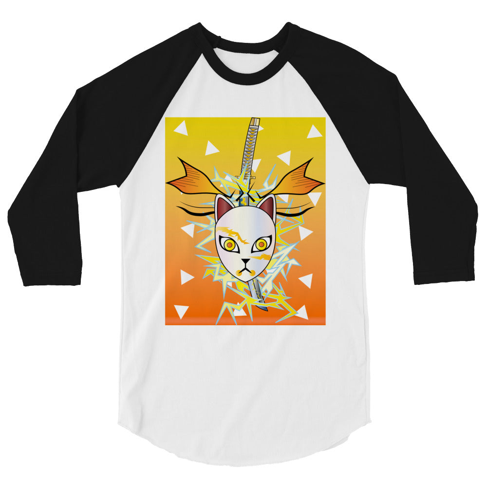 DEMON SLAYER: ZENITSU 3/4 sleeve raglan shirt