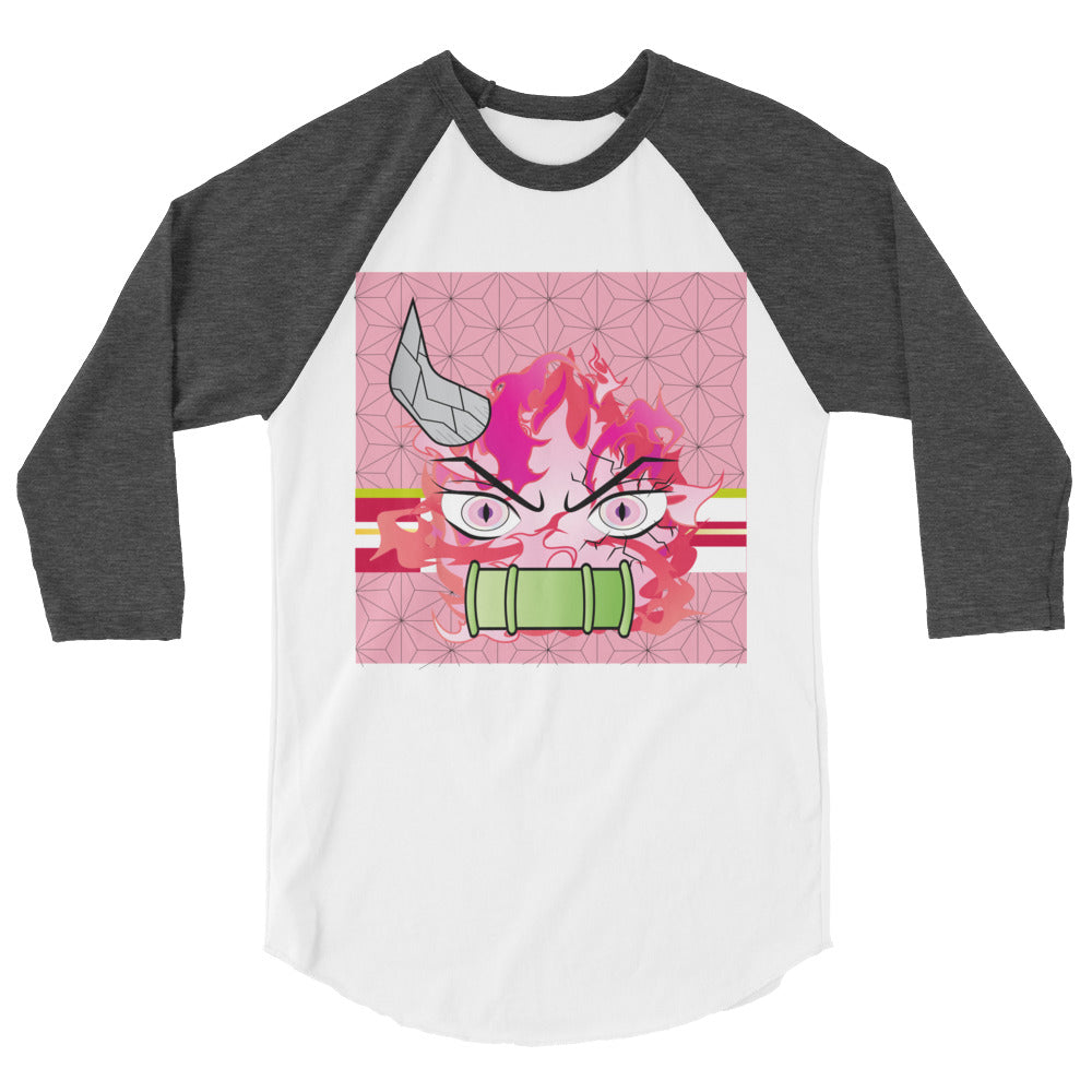 DEMON SLAYER: NEZUKO 3/4 sleeve raglan shirt