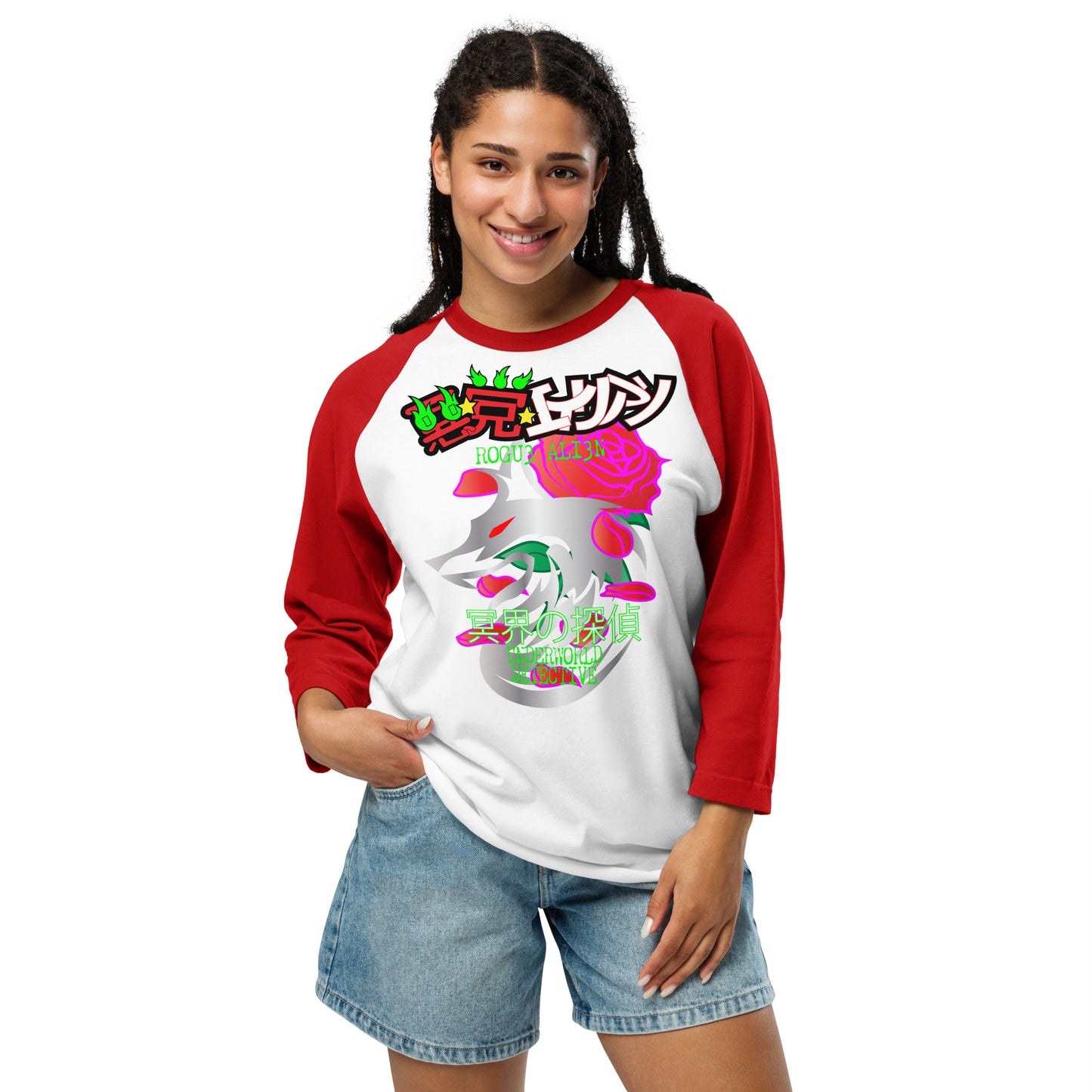 YU YU HAKUSHO: KUWABARA 3/4 sleeve raglan shirt