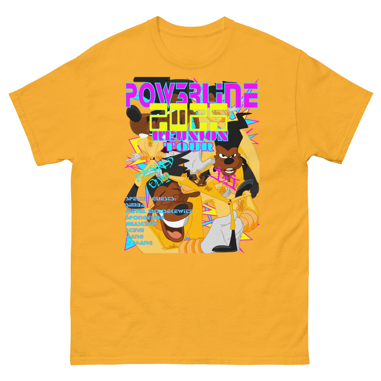 A GOOFY MOVIE 1990NOW!: POWER LINE2025 REUNION TOUR Unisex classic tee