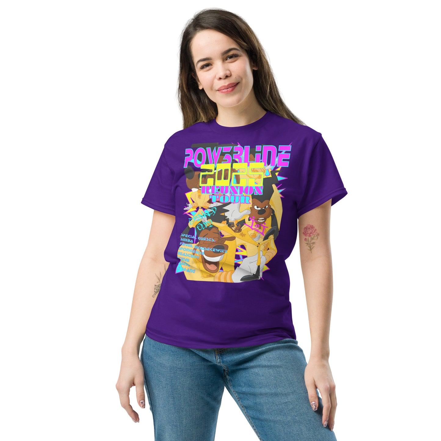 A GOOFY MOVIE 1990NOW!: POWER LINE2025 REUNION TOUR Unisex classic tee