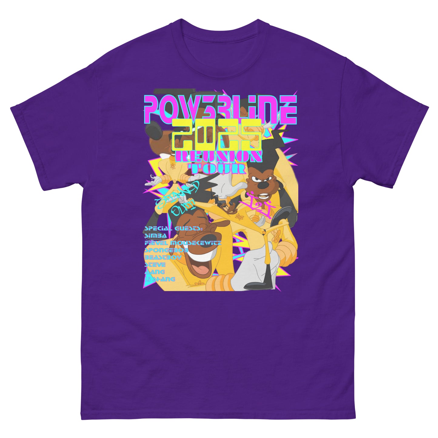 A GOOFY MOVIE 1990NOW!: POWER LINE2025 REUNION TOUR Unisex classic tee