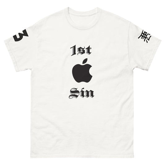 1ST SIN WHITE Unisex classic tee