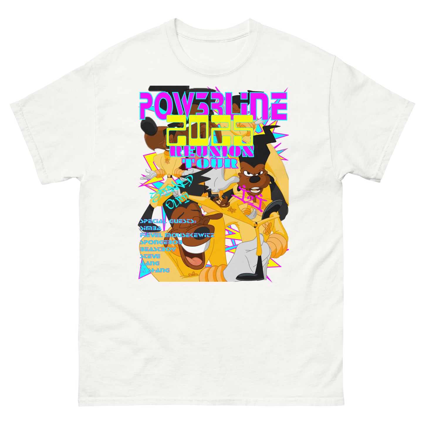 A GOOFY MOVIE 1990NOW!: POWER LINE2025 REUNION TOUR Unisex classic tee